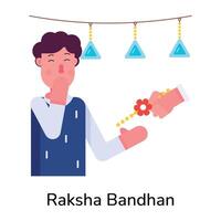 Trendy Raksha Bandhan vector