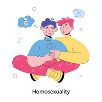 Trendy Homesexuality Concepts vector