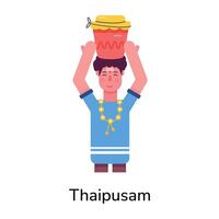 Trendy Thaipusam Concepts vector