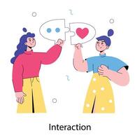 Trendy Interaction Concepts vector