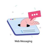 Trendy Web Messaging vector