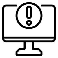 computer line icon vector