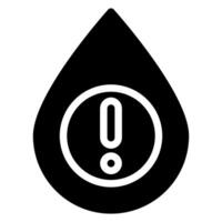 water glyph icon vector
