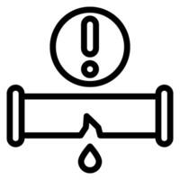 flood sensor line icon vector