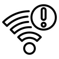 wifi line icon vector