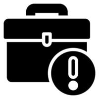 briefcase glyph icon vector