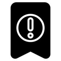 bookmark glyph icon vector