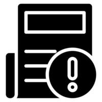 journal glyph icon vector