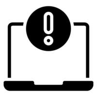 icono de glifo de laptop vector