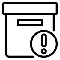 storage box line icon vector