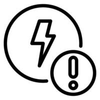 eléctrico línea icono vector