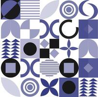 Premium geometric bauhaus pattern design vector