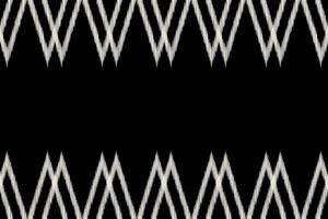Traditional Ethnic ikat motif fabric background pattern geometric .African Ikat embroidery Ethnic oriental pattern black background wallpaper. Abstract,,illustration.Texture,frame,decoration. vector