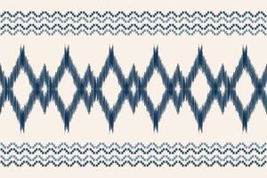 Traditional Ethnic ikat motif fabric pattern background geometric .African Ikat embroidery Ethnic pattern brown cream background wallpaper. Abstract,,illustration.Texture,frame,decoration. vector