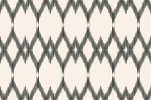 Traditional Ethnic ikat motif fabric pattern background geometric .African Ikat embroidery Ethnic pattern brown cream background wallpaper. Abstract,,illustration.Texture,frame,decoration. vector