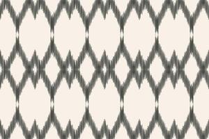 Traditional Ethnic ikat motif fabric pattern background geometric .African Ikat embroidery Ethnic pattern brown cream background wallpaper. Abstract,,illustration.Texture,frame,decoration. vector