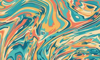 Abstract psychedelic colorful marble pattern background vector