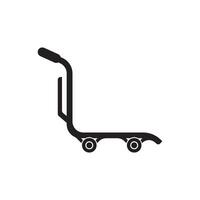 Hand truck icon symbol design vector