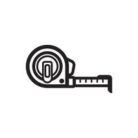 Measuring tape logo icon design illustration design template vector