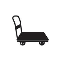 Hand truck icon symbol design vector