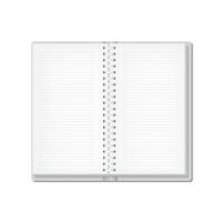 3d realistic white paper book isolated on white background. vector