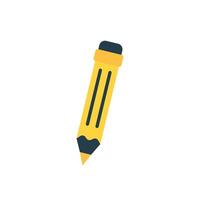 Isolated pencil icon. Simple illustration on white background vector