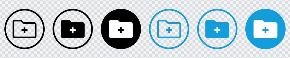 Enhance file management with our Add New Folder Icon A seamless symbol for saving and organizing files. Perfect for user friendly interfaces vector