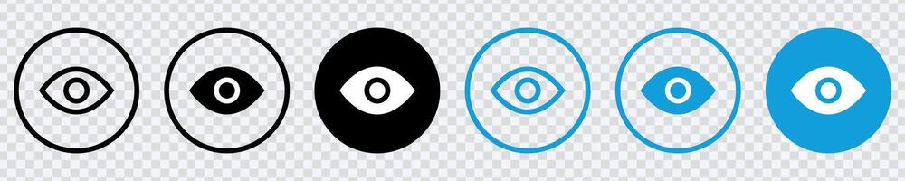 Elevate perception with our Eye Icon Set Vision and sight icons for a comprehensive eyesight symbol. Perfect for clear and impactful visual representations vector