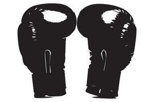 silhouette Boxing Glove vector