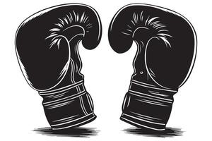 silhouette Boxing Glove vector