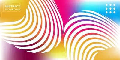 Abstract shape gradient colorful concept banner template background illustration design vector