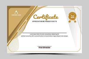 Certificate design. Certificate of recognition. Certificate template. vector