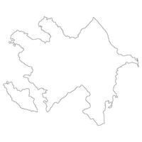 Azerbaijan map. Map of Azerbaijan vector