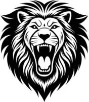 lion head tattoo design vector