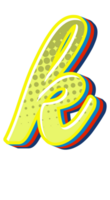 Comic Halftone Alphabet Letter and Number png