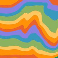 Abstract pride distorted groovy flag stripe background with wavy lines pattern. Trendy gender fluid concept. Flat illustration. vector