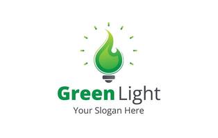 Green light logo vector