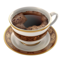 Generated AI Hot Chocolate Coffee cup isolated on transparent background png