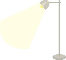 Floor lamp lighting. Torchere isolated on a white background. vector