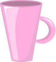 cute bright mug with highlights and shadows on a white background vector
