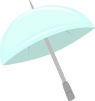 Blue Umbrella. Open umbrellas. Various prints. Hand drawn colored illustration. Flat style. vector