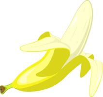 bananas en plano estilo. ilustración aislado en blanco antecedentes vector