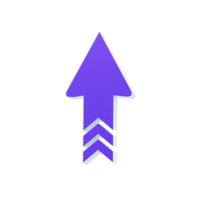 flecha y símbolo 3d icono png