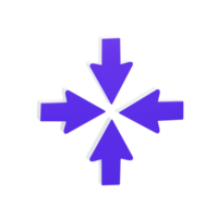 Arrow And Symbol 3D Icon png