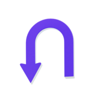 La Flèche et symbole 3d icône png