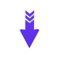 Arrow And Symbol 3D Icon png