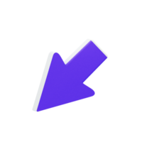 Arrow And Symbol 3D Icon png