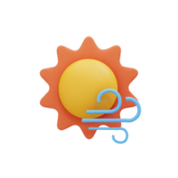 clima y temporada 3d icono png