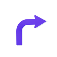 Arrow And Symbol 3D Icon png