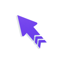 flecha y símbolo 3d icono png